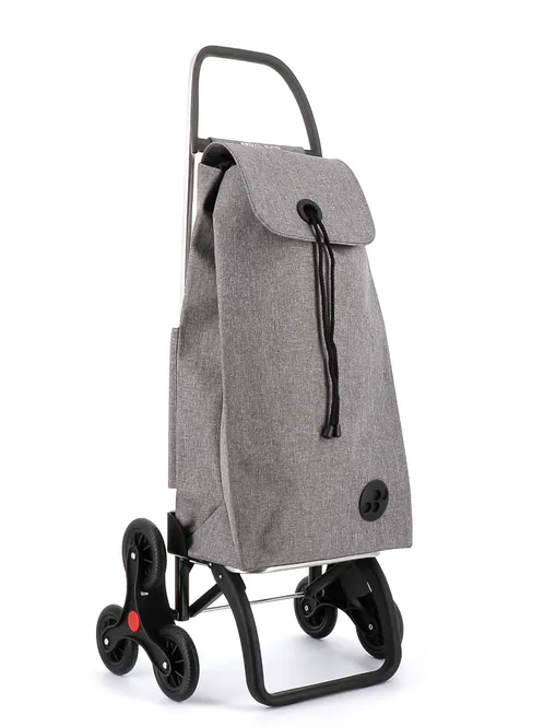 Huvudbild Rolser 6L shoppingvagn, trappklättrare, tweed grå